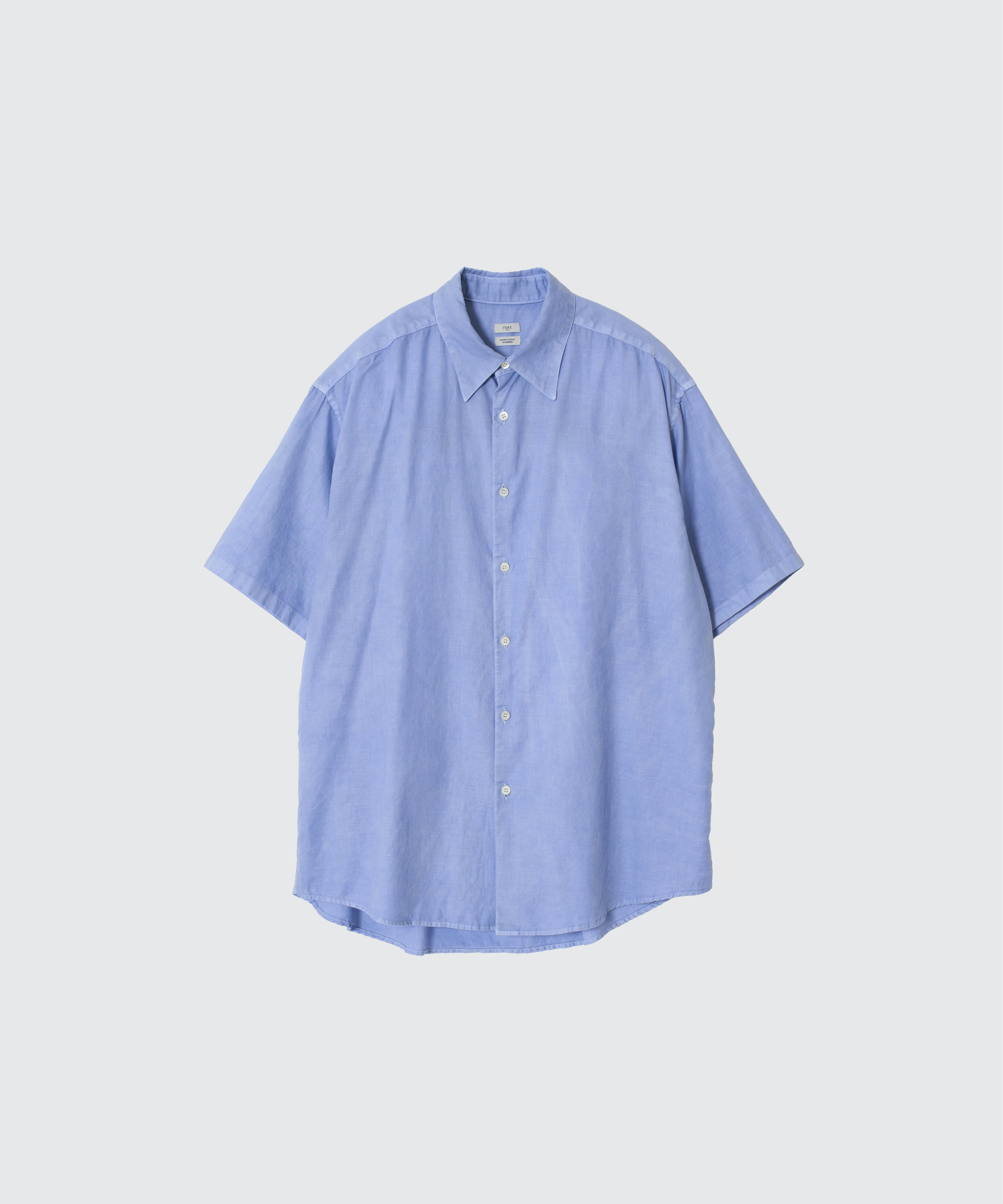 SAXE COTTON SILK GARMENT-DYED LOOSED SHIRT