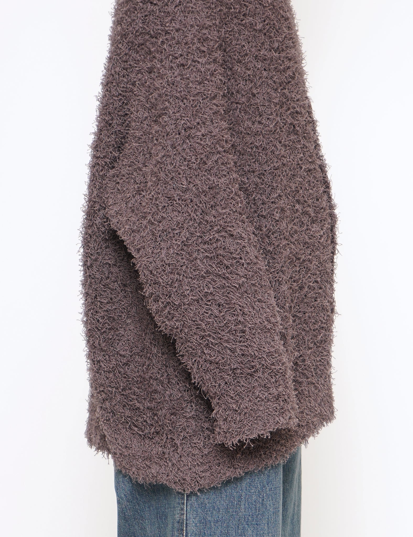 DUSTY PURPLE BUSHY COTTON CARDIGAN