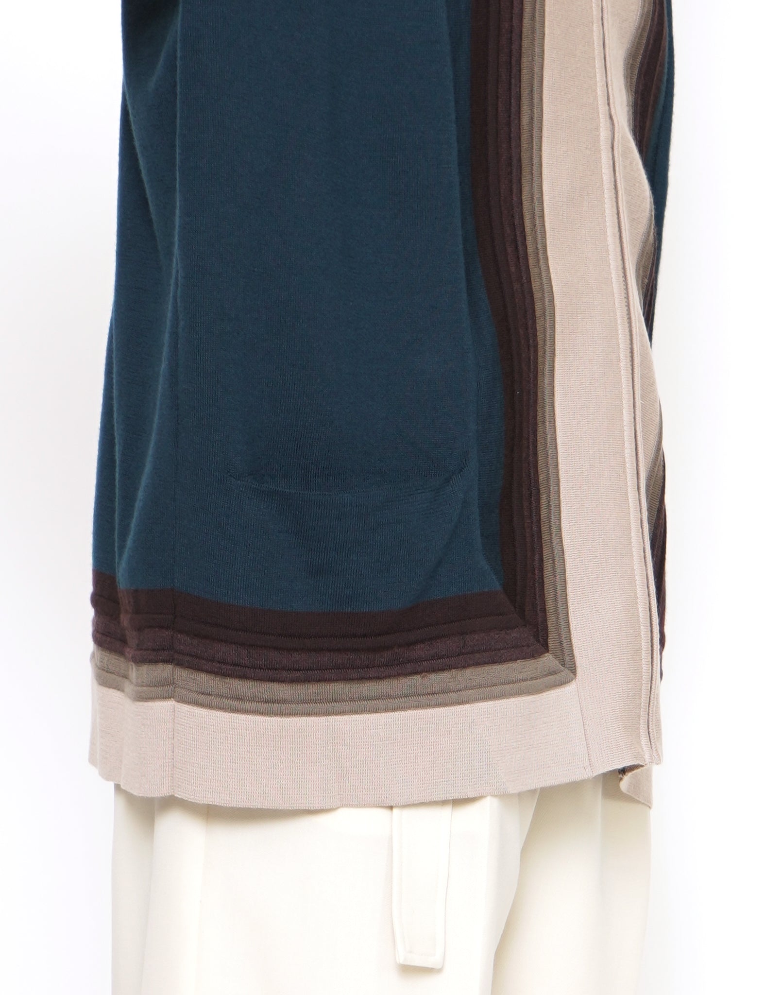 PEACOCK FRONT ZIP CARDIGAN