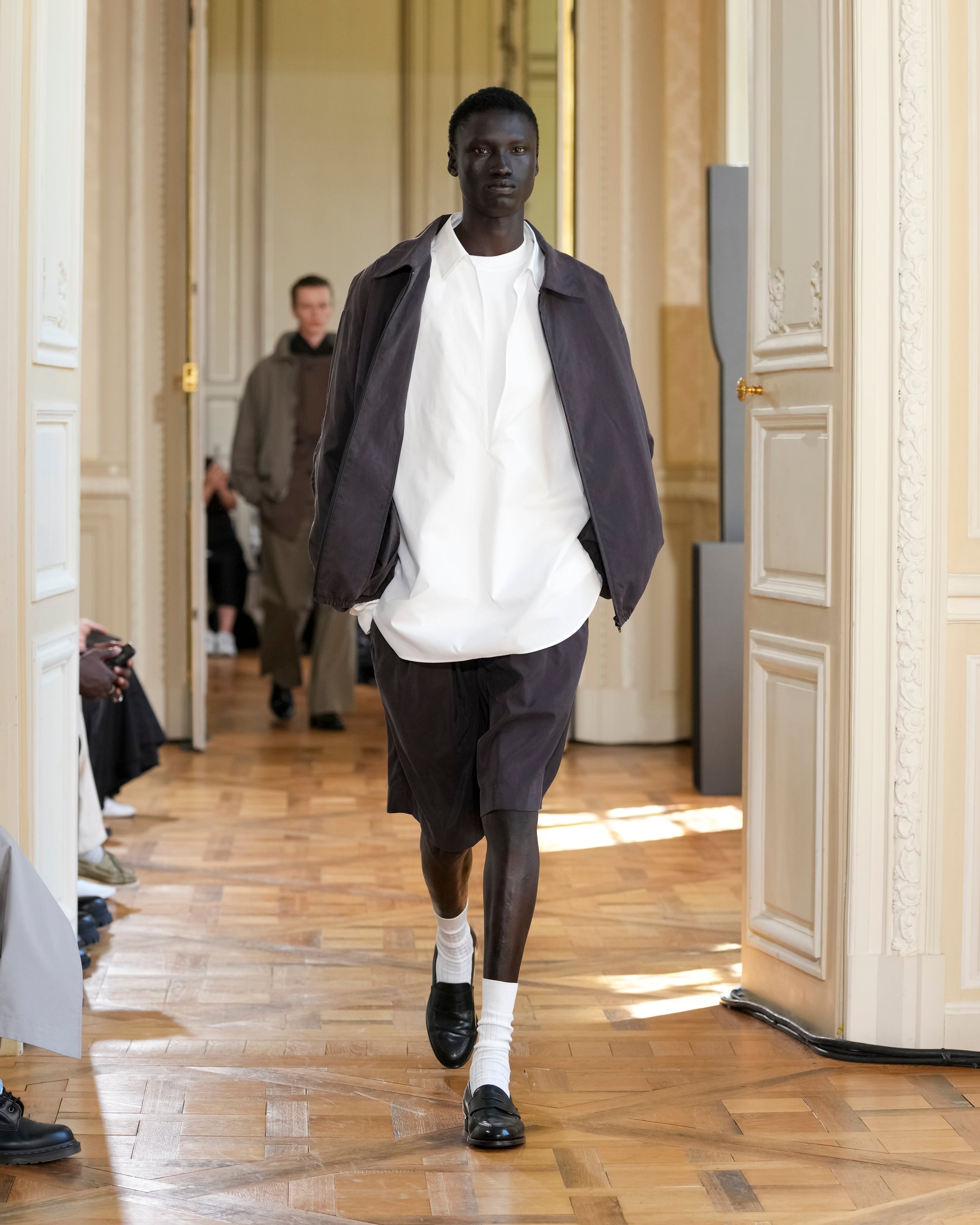 WHITE SUVIN COTTON OVERSIZED SKIPPER SHIRT