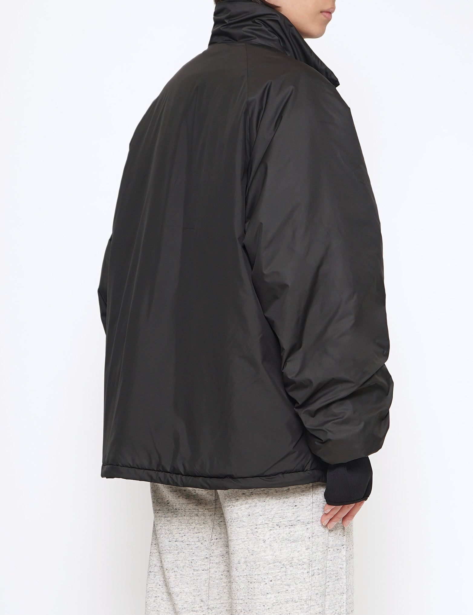 BLACK PADDED BLOUSON