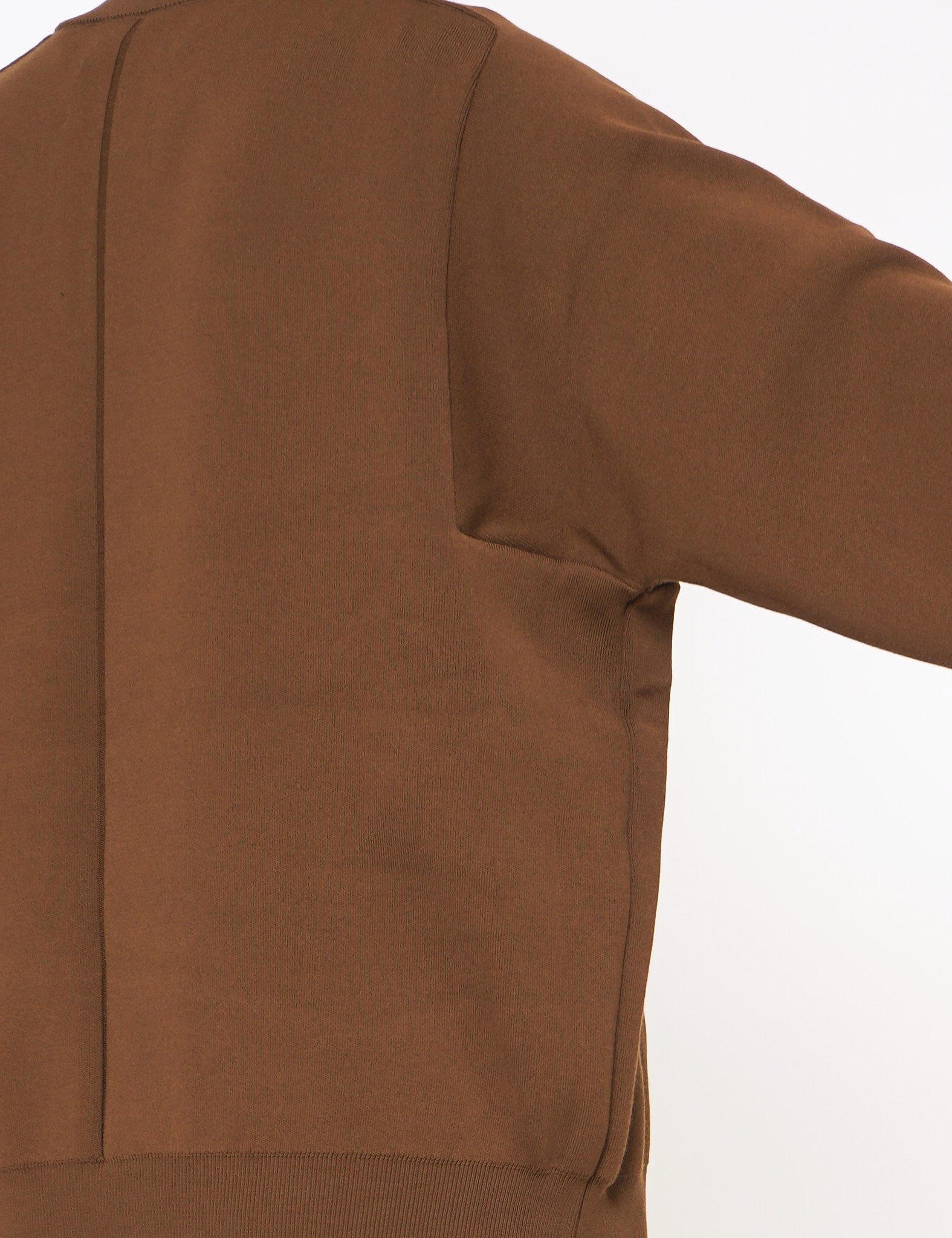 CAMEL HIGH STRETCH CREW NECK LONG SLEEVE KNIT