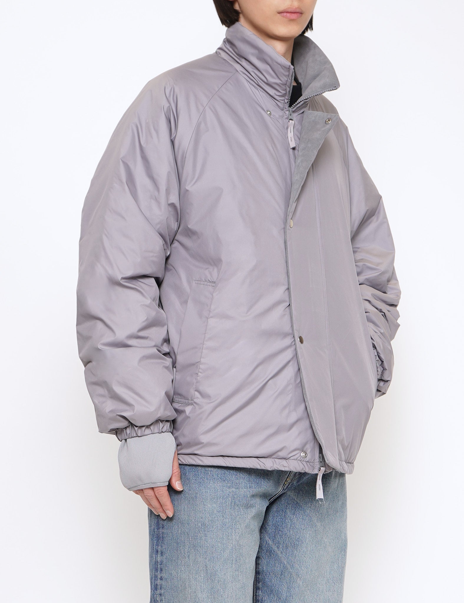 GREY PADDED BLOUSON