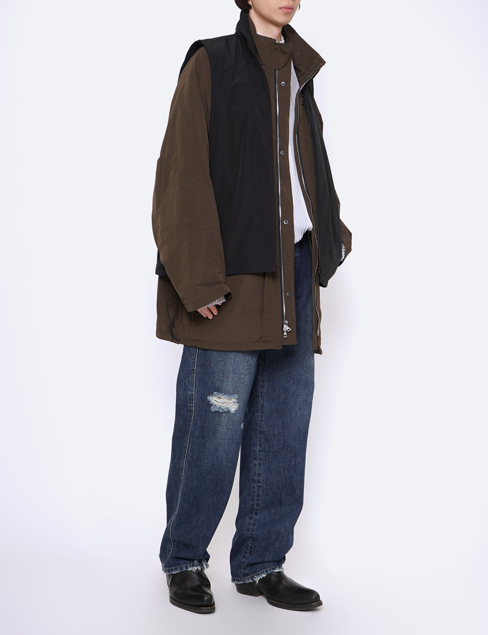 MILITARY KHAKI REVERSIBLE MILITARY JACKET