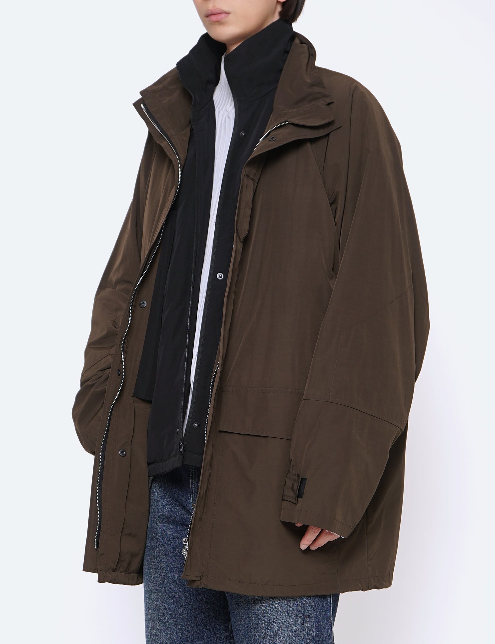 MILITARY KHAKI REVERSIBLE MILITARY JACKET