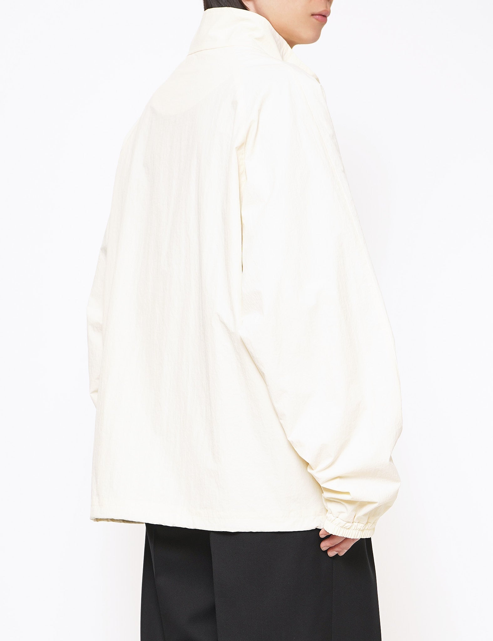 OFF WHITE WINDBREAKER STAND COLLAR JACKET