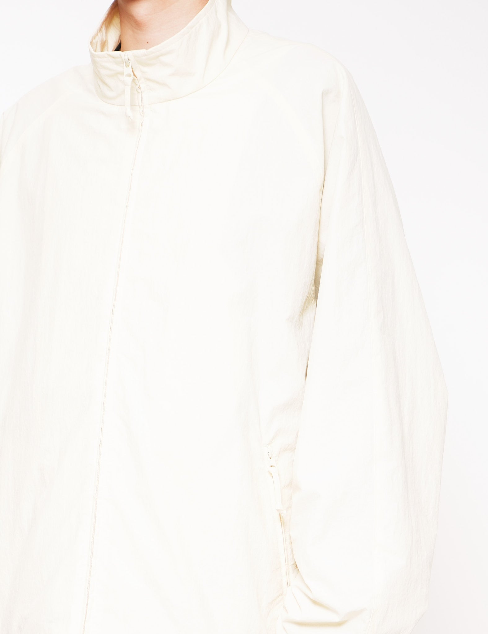 OFF WHITE WINDBREAKER STAND COLLAR JACKET