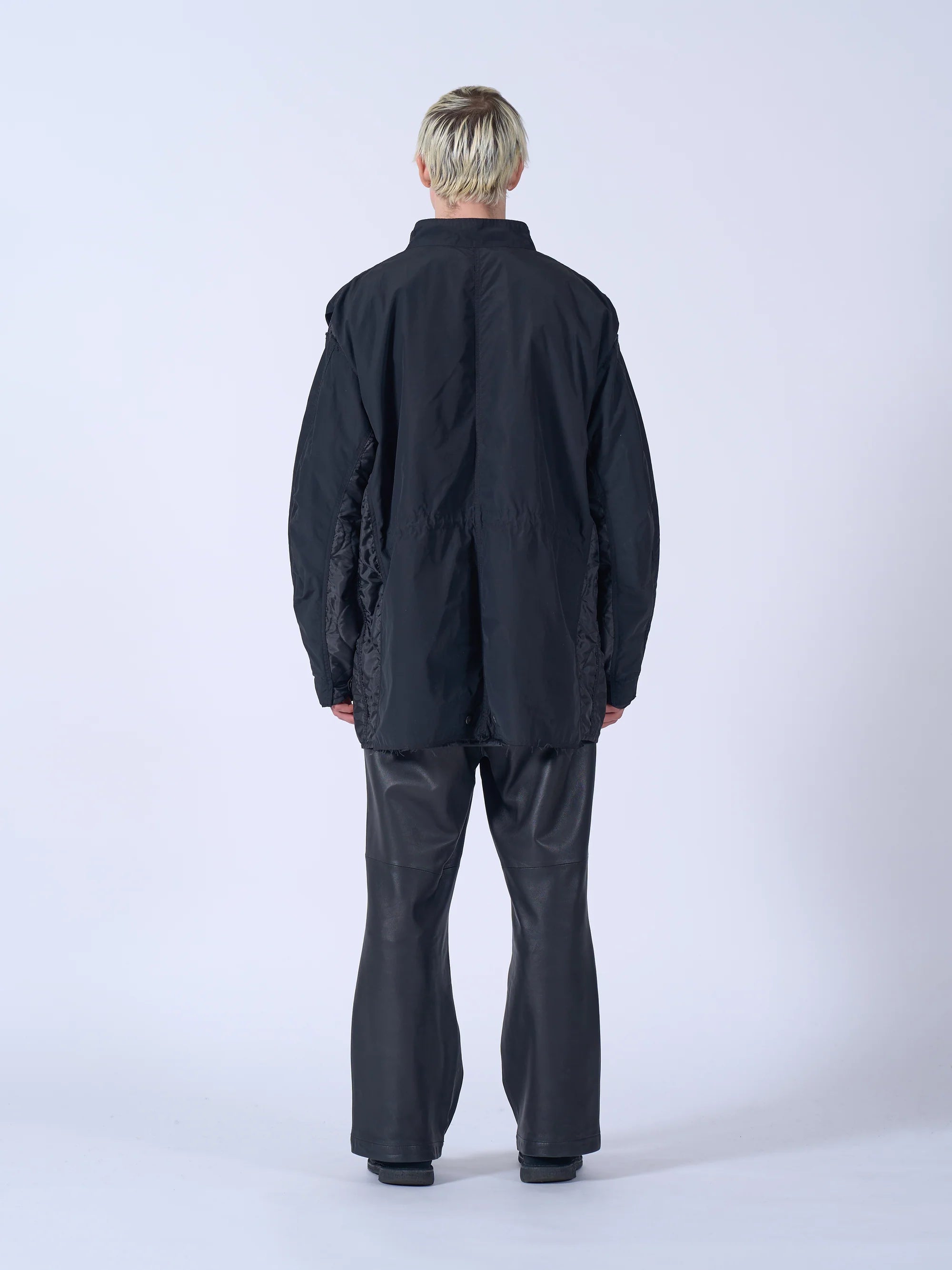 BLACK CONNECTED MILITARY BLOUSON