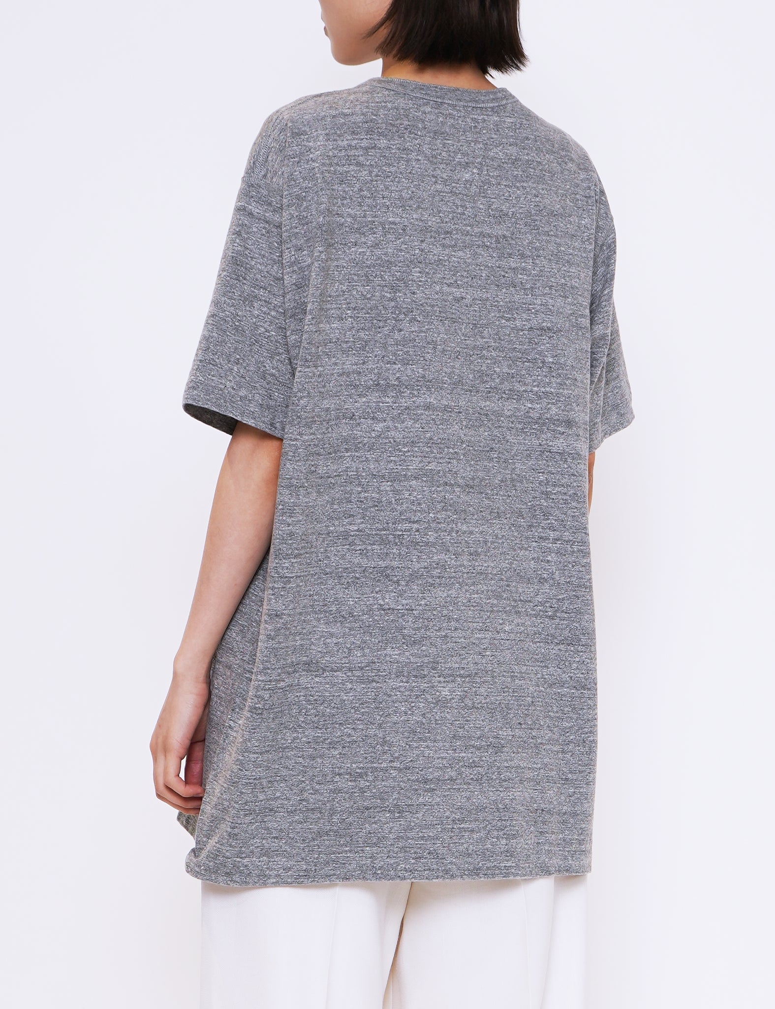 TOP GREY HENLY NECK TEE TOP