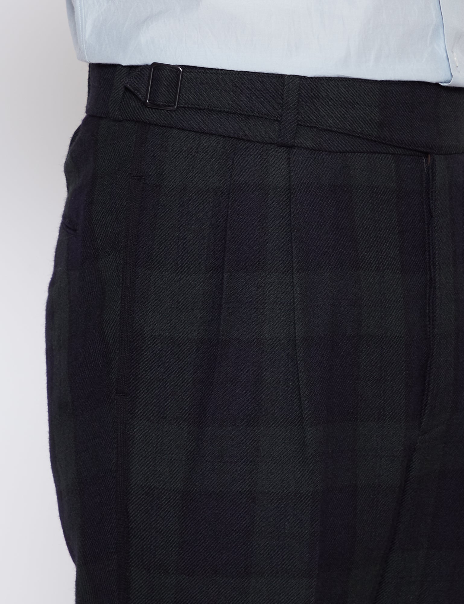 BLACK WATCH SIDE BUCKLE GURKHA TROUSERS