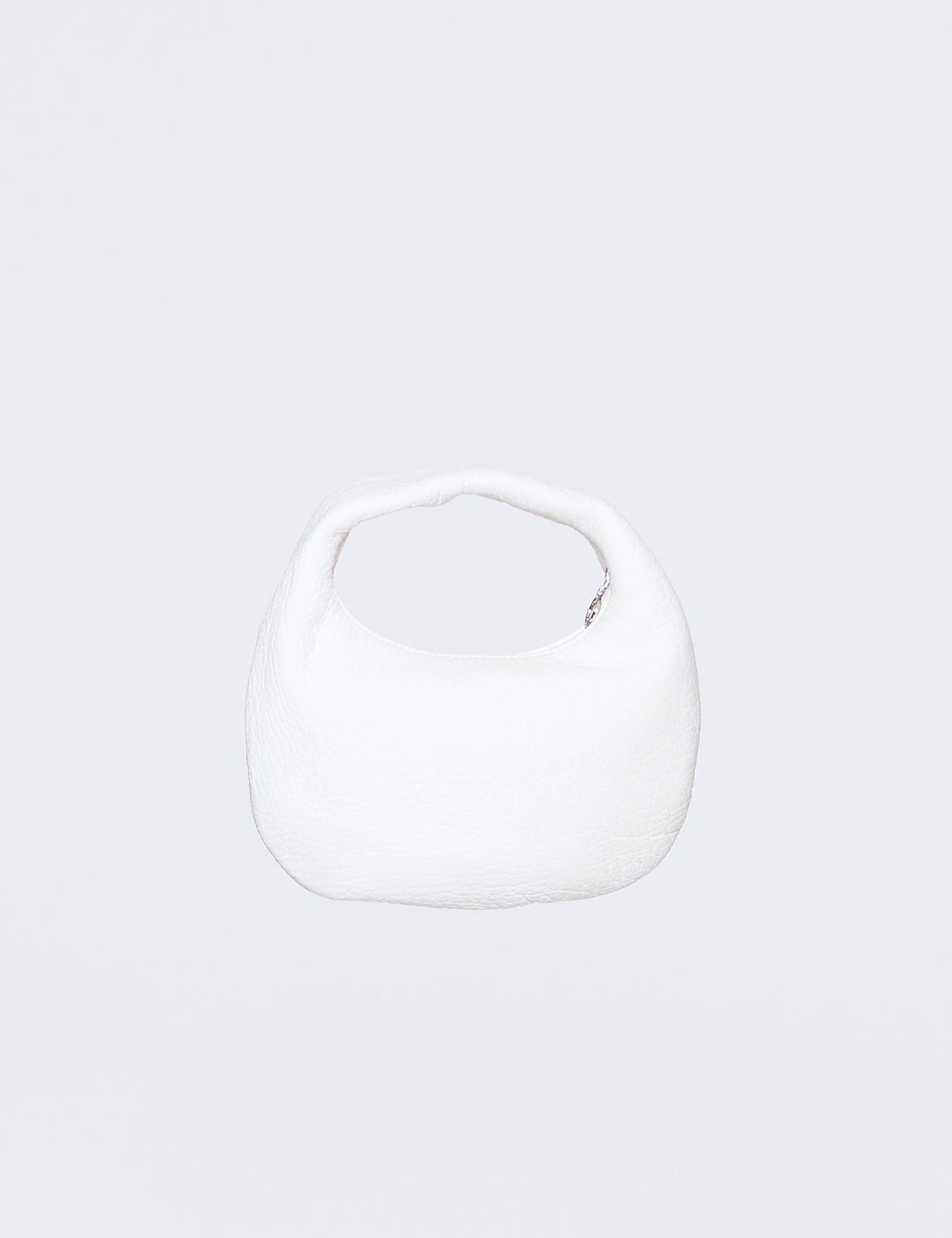 WHITE DEER LEATHER ROUND ONE SHOULDER BAG S DA58