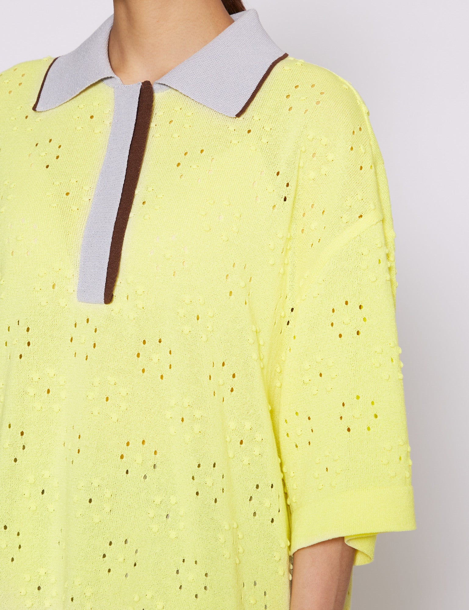 YELLOW FYNN KNIT TOP