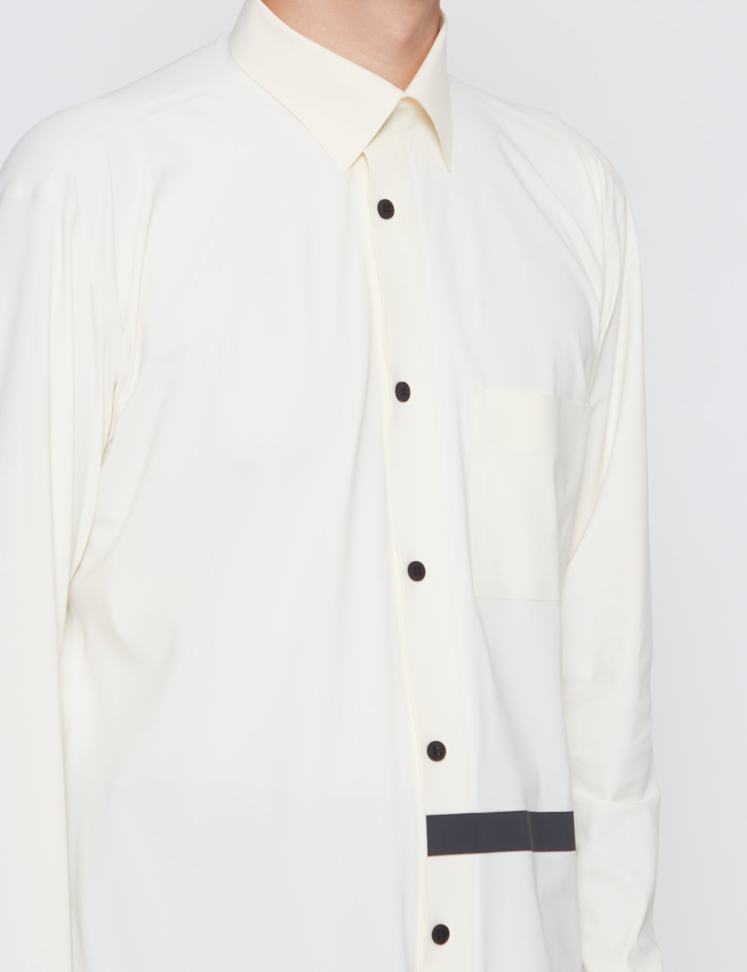 IVORY ULTRASOUND TAPED DRESS SHIRT
