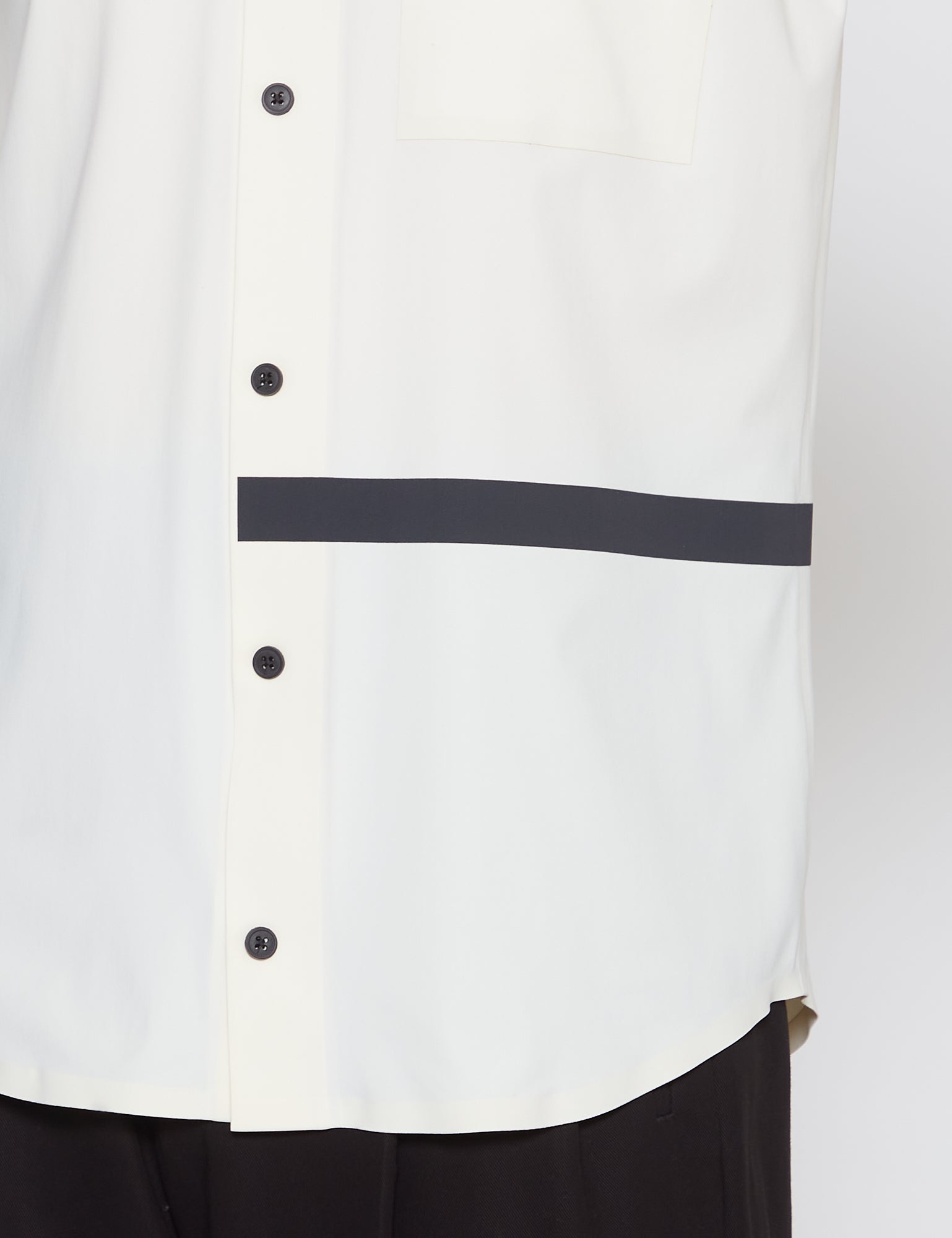 IVORY ULTRASOUND TAPED DRESS SHIRT