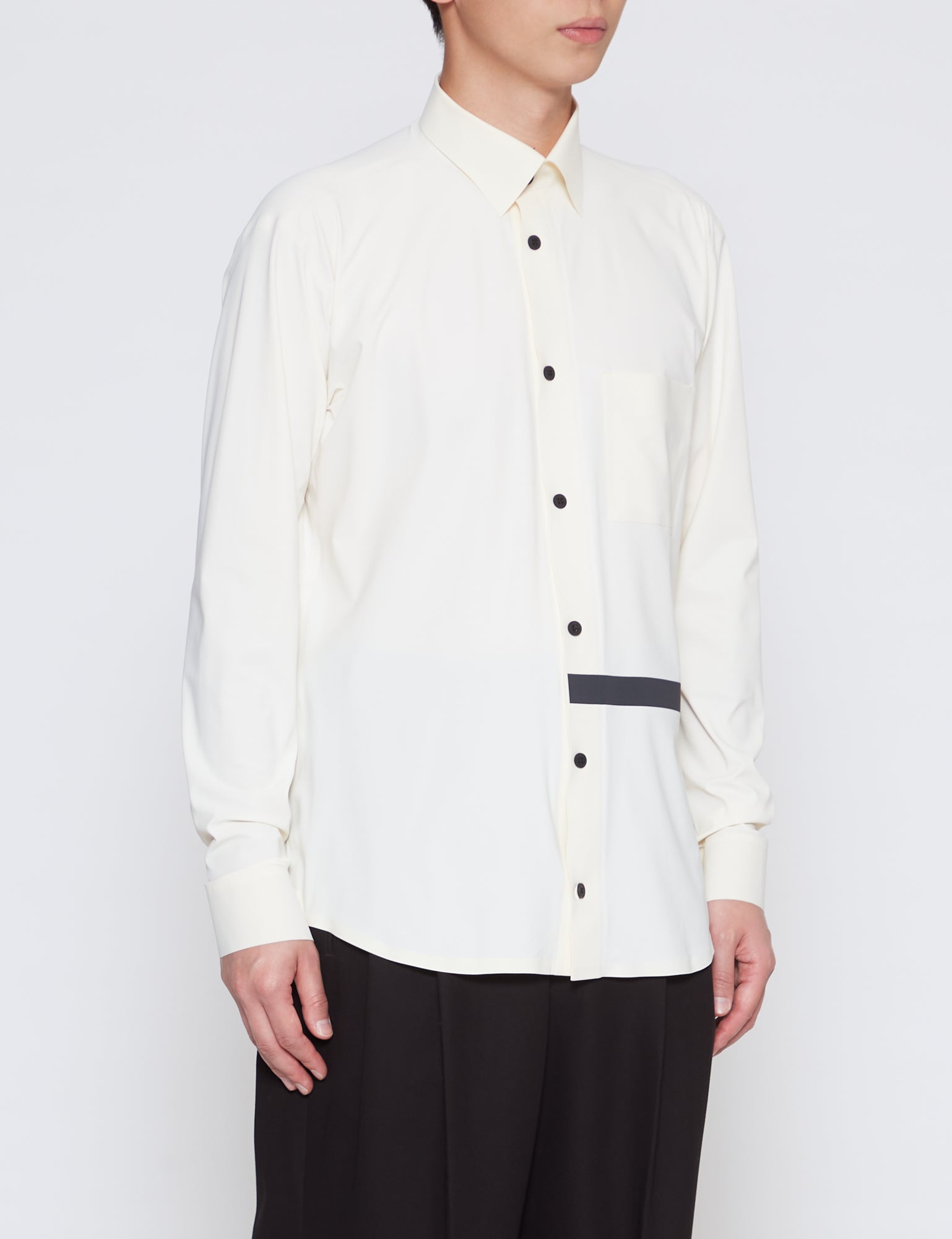 IVORY ULTRASOUND TAPED DRESS SHIRT