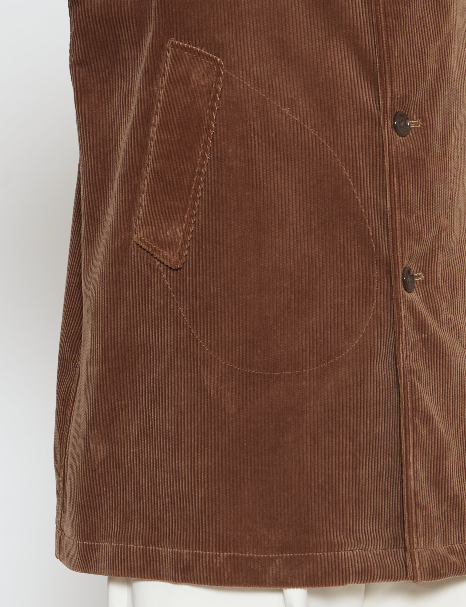 KHAKI CORDUROY COAT