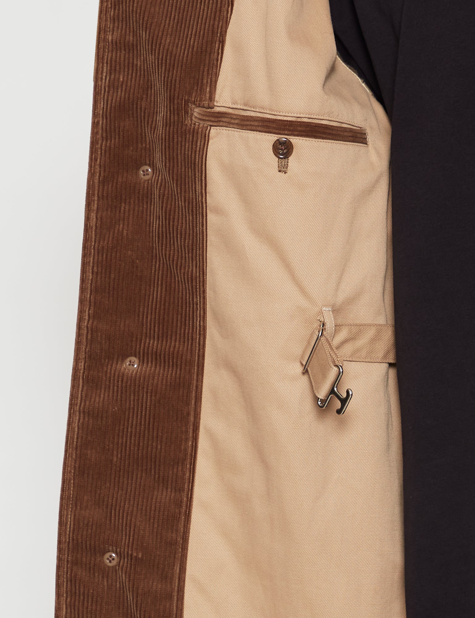 KHAKI CORDUROY COAT