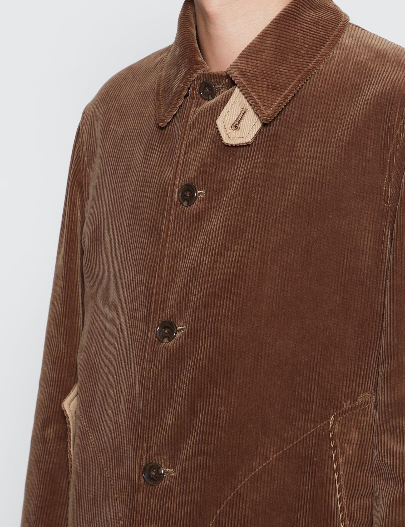 KHAKI CORDUROY COAT