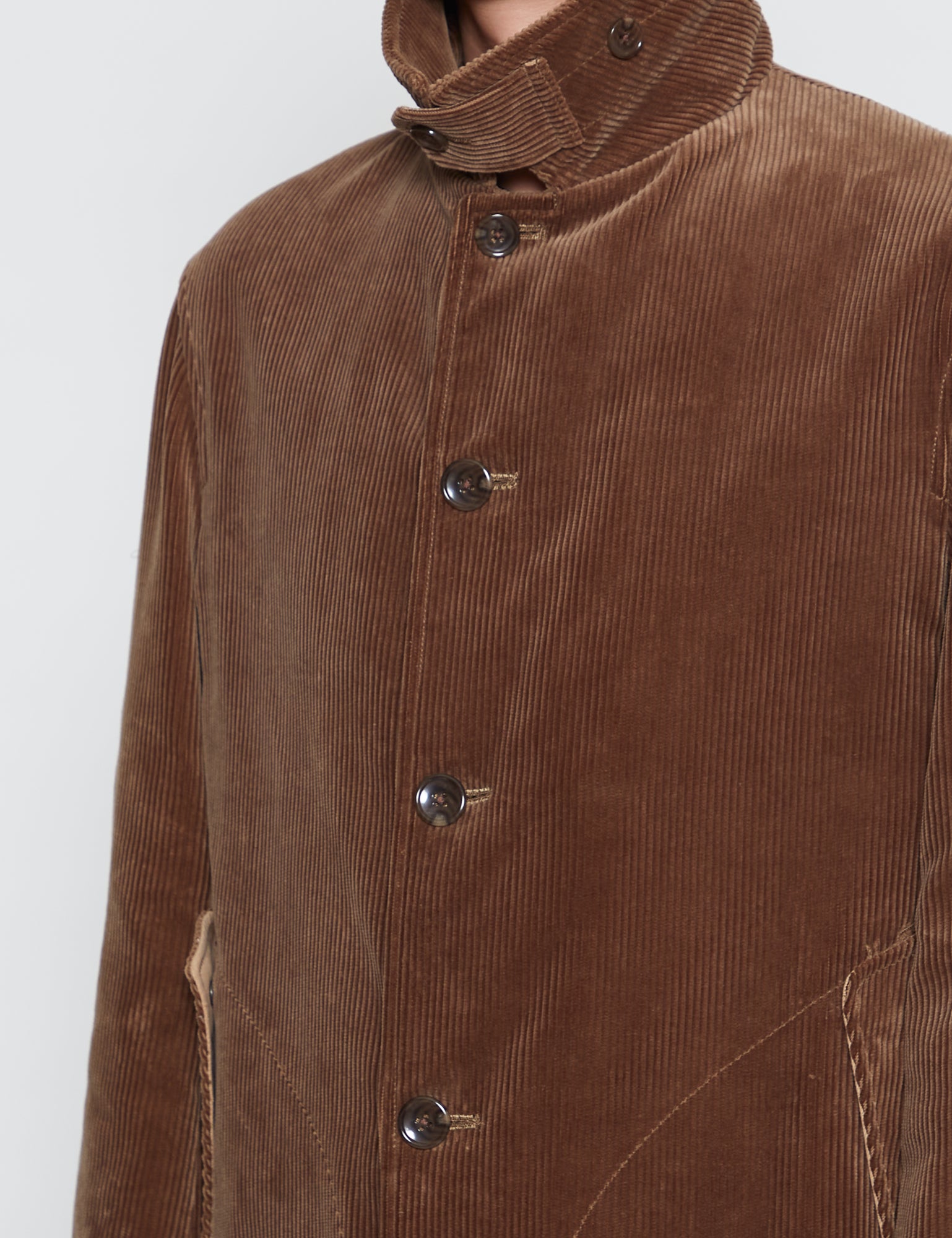 KHAKI CORDUROY COAT
