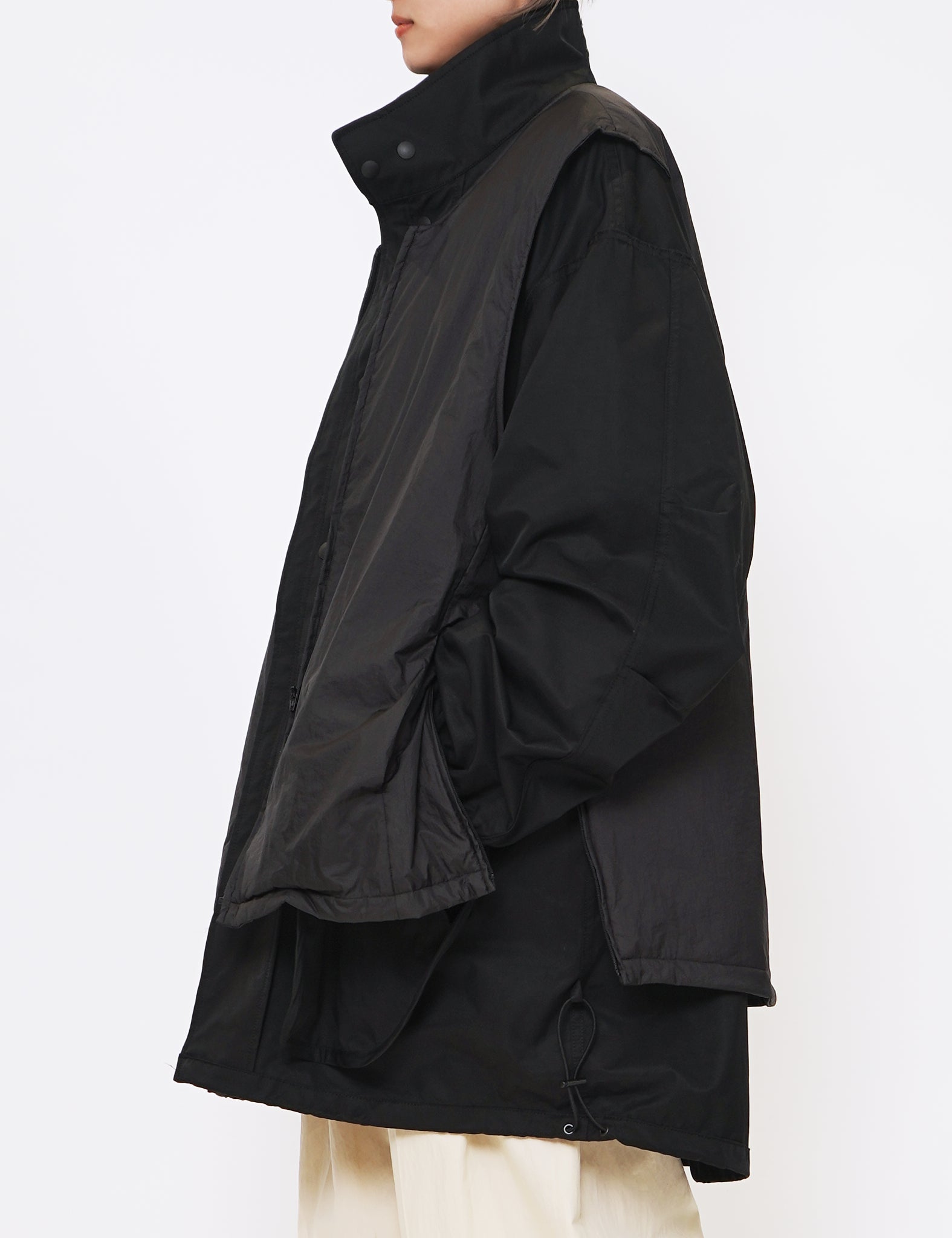 BLACK REVERSIBLE MODS COAT