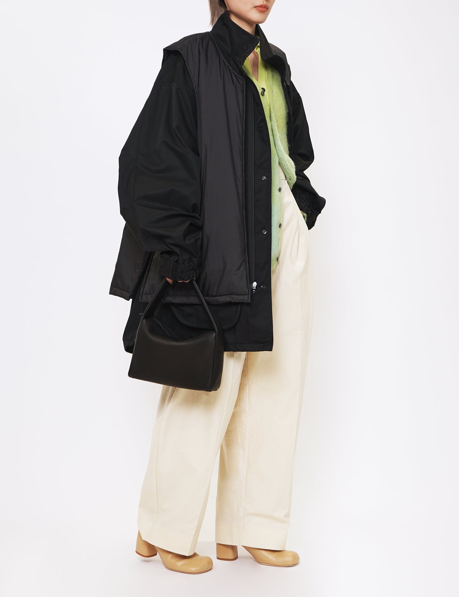 BLACK REVERSIBLE MODS COAT