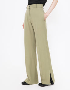 PEA RIE FLARED PANT WITH HEM SPLIT