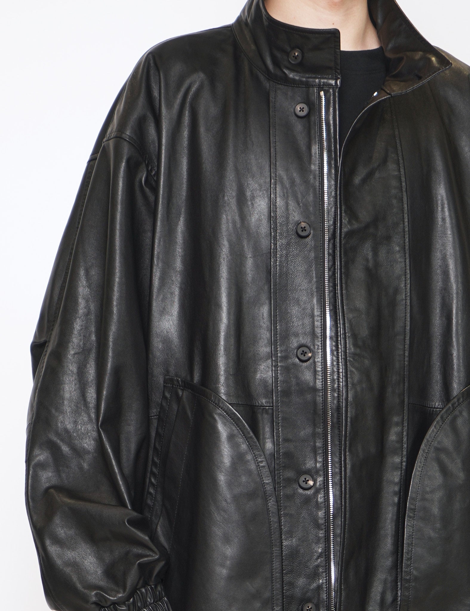 GRAPH LAYER EXCLUSIVE － BLACK LEATHER MODS COAT
