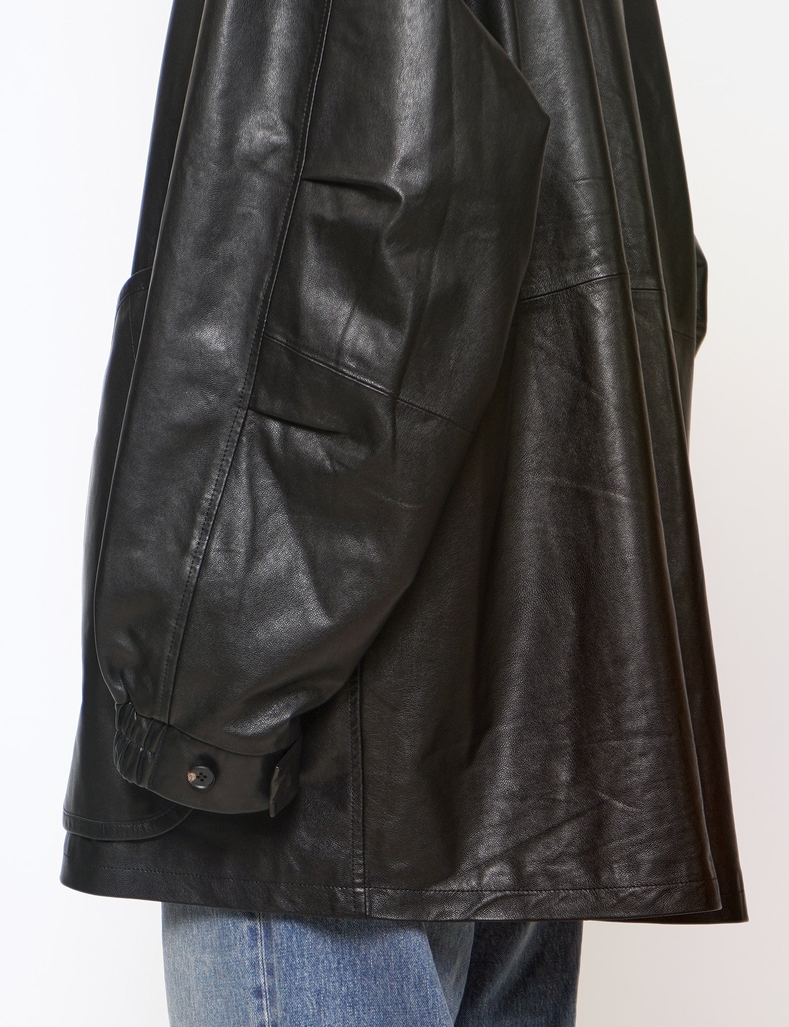 GRAPH LAYER EXCLUSIVE － BLACK LEATHER MODS COAT