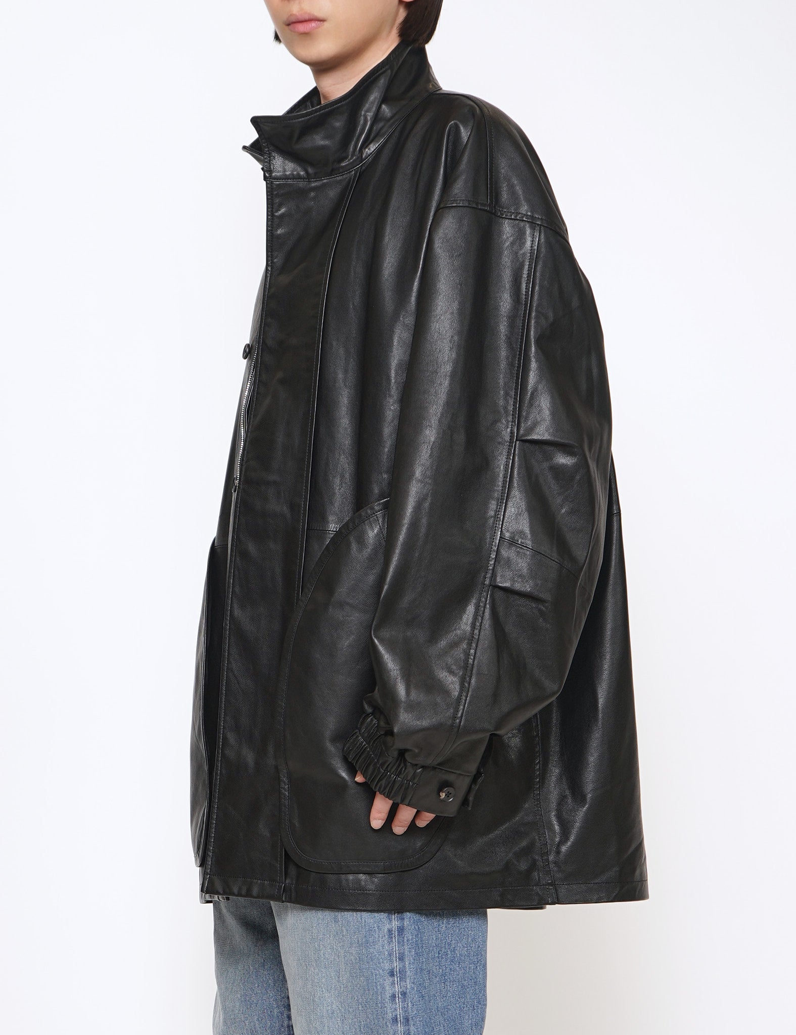 GRAPH LAYER EXCLUSIVE － BLACK LEATHER MODS COAT
