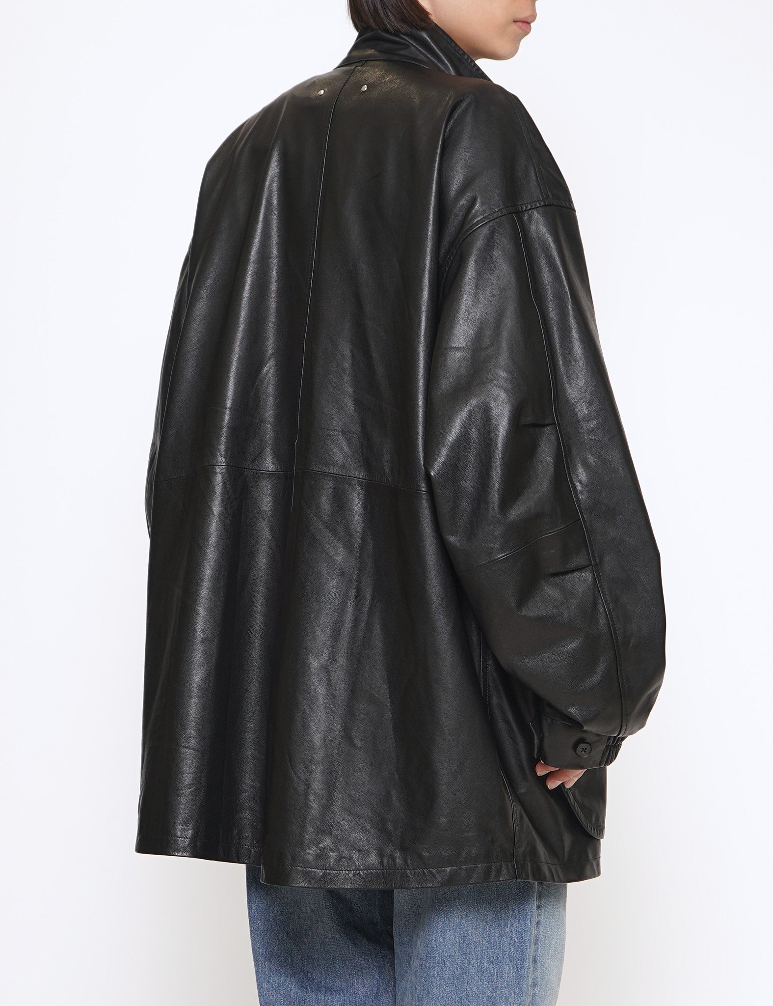 GRAPH LAYER EXCLUSIVE － BLACK LEATHER MODS COAT