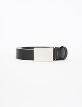 Load image into Gallery viewer, BLACK PLAIN BUCKLE LEATHER BELT
