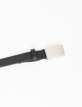 Load image into Gallery viewer, BLACK PLAIN BUCKLE LEATHER BELT
