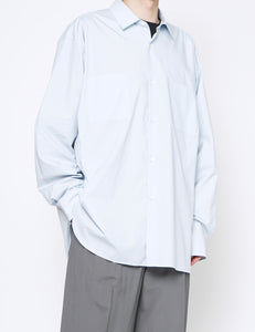 OFF BLUE OVERSIZED DOWN PAT SHIRT