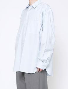 OFF BLUE OVERSIZED DOWN PAT SHIRT