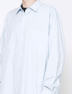 OFF BLUE OVERSIZED DOWN PAT SHIRT