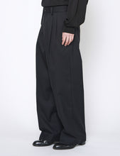 Load image into Gallery viewer, BLACK LONG WIDE TROUSERS
