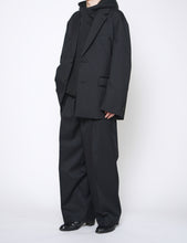 Load image into Gallery viewer, BLACK LONG WIDE TROUSERS
