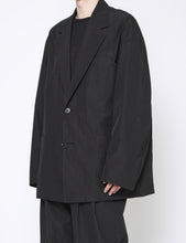 Load image into Gallery viewer, BLACK WINDPROOF NYLON SINGLE BREASTED JACKET
