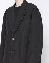 Load image into Gallery viewer, BLACK WINDPROOF NYLON SINGLE BREASTED JACKET
