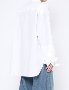 OFF OVERSIZED DOUBLE CUFFS DOWN PAT SHIRT