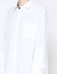 OFF OVERSIZED DOUBLE CUFFS DOWN PAT SHIRT