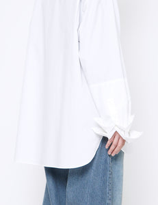 OFF OVERSIZED DOUBLE CUFFS DOWN PAT SHIRT