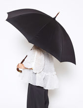 Load image into Gallery viewer, BLACK HANDCRAFTED UMBRELLA 65CM
