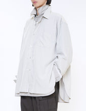 Load image into Gallery viewer, GREY OVERSIZED LAYERED SHIRT
