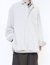 Load image into Gallery viewer, GREY OVERSIZED LAYERED SHIRT
