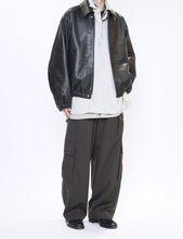 Load image into Gallery viewer, BLACK LEATHER ZIP SHORT JACKET
