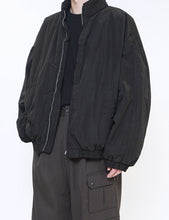 Load image into Gallery viewer, BLACK WINDPROOF NYLON PADDED JACKET
