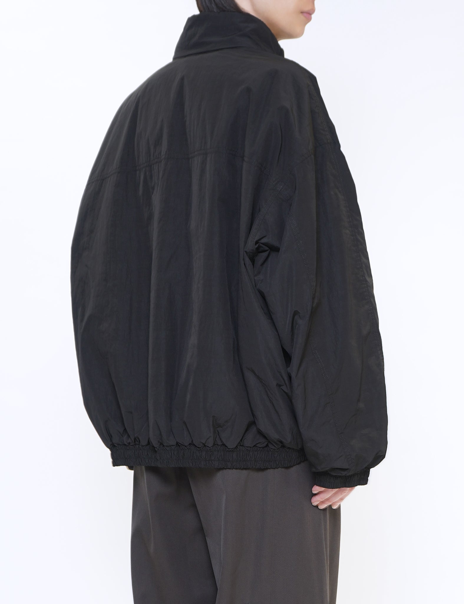 BLACK RECYCLED NYLON PADDED JACKET