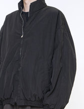 Load image into Gallery viewer, BLACK WINDPROOF NYLON PADDED JACKET
