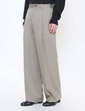 Load image into Gallery viewer, TAUPE BEIGE LONG WIDE TROUSERS
